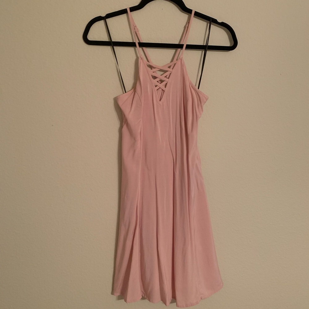 H&M NWOT Criss-cross Pink Dress
